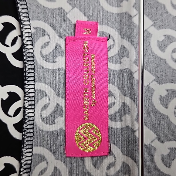 MARGARET JOSEPHS MACBETH COLLECTION BLACK AND WHITE ROMPER TIE SIDE - Picture 3 of 8